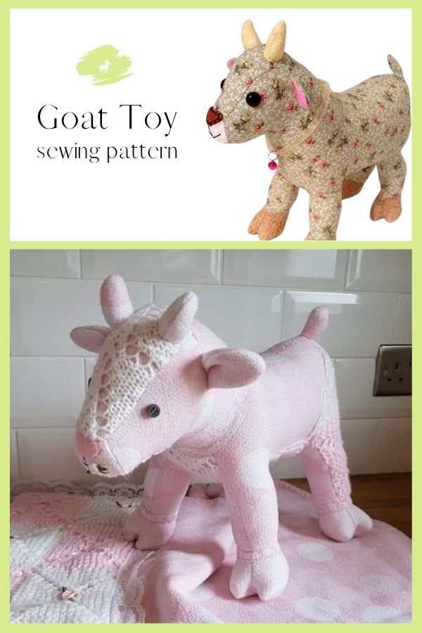 Goat stuffed store animal pattern