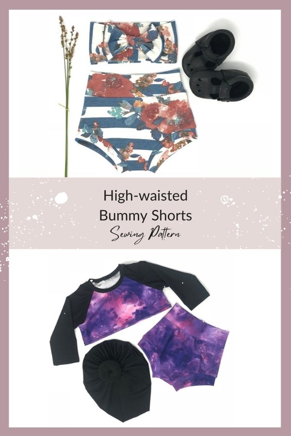 High-waisted Bummy Shorts sewing pattern - Sew Modern Kids