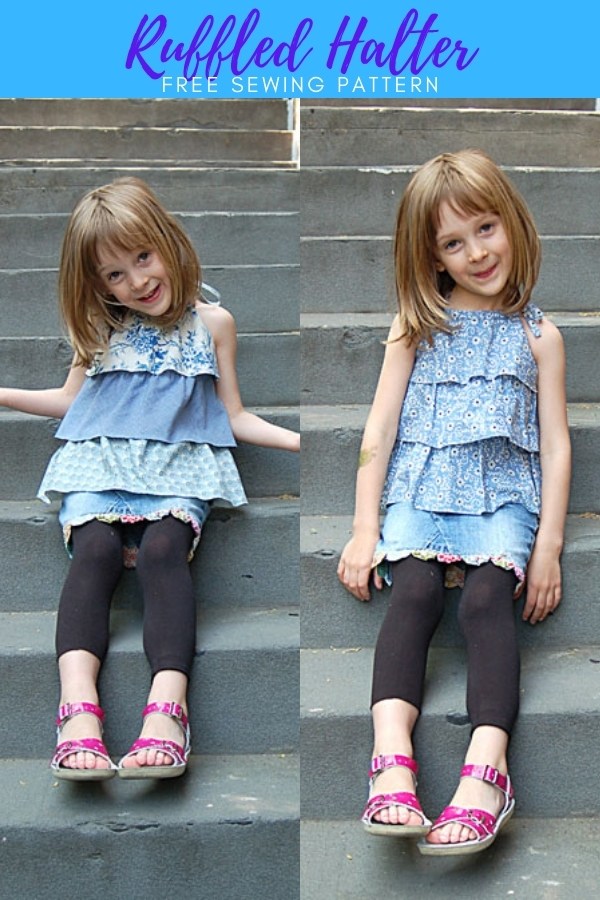 Ruffled Halter FREE sewing pattern