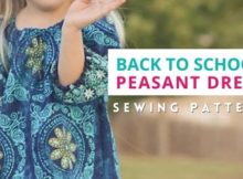 Back To School Peasant Dress sewing pattern (6mths-14yrs)