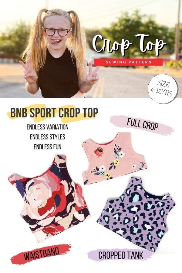 Crop Top sewing pattern (Ages 4-12)