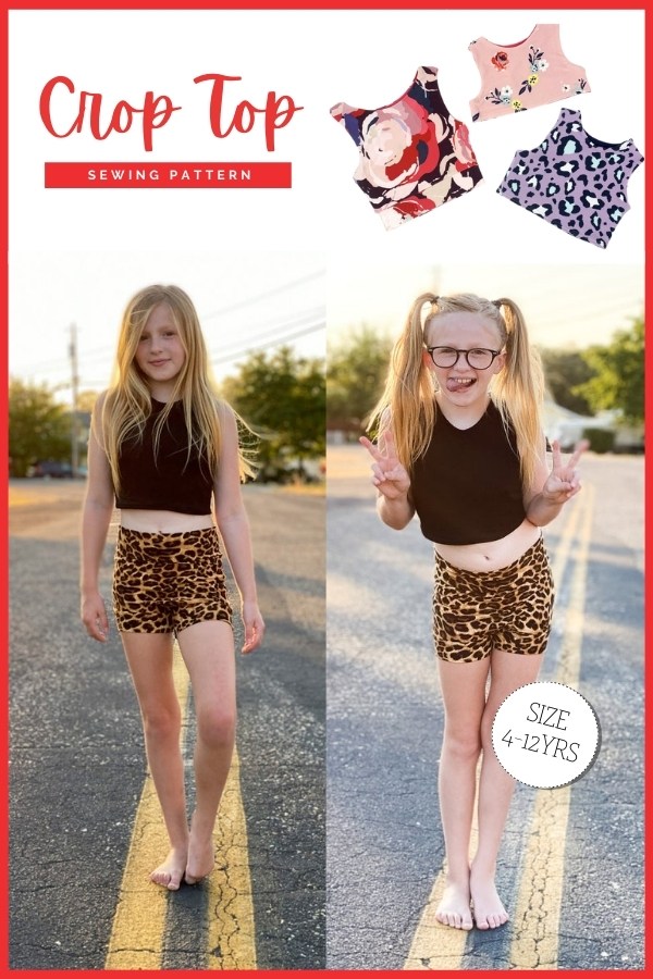 Crop Top sewing pattern (Ages 4-12)