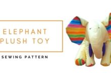 Elephant Plush Toy sewing pattern