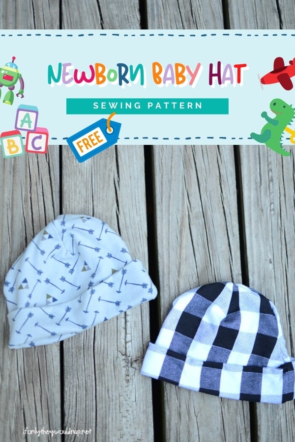 FREE Newborn Baby Hat sewing pattern