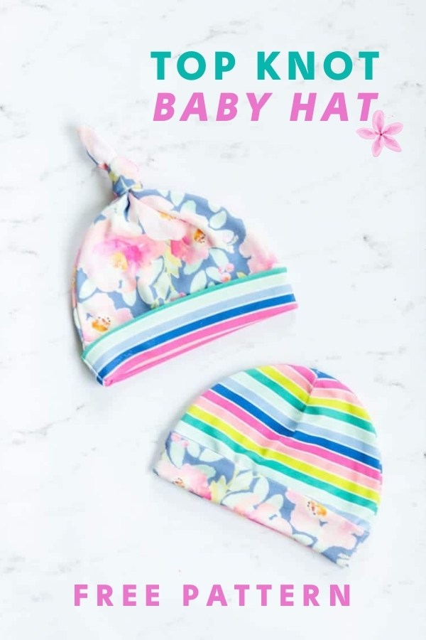 FREE Top Knot Baby Hat sewing pattern