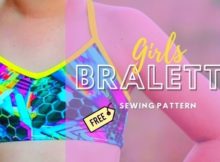 Girls Bralette FREE sewing pattern (sizes 2-14)