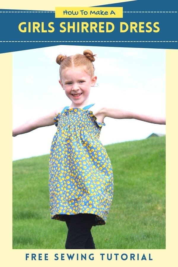 How To Make A Girls Shirred Dress - FREE sewing tutorial