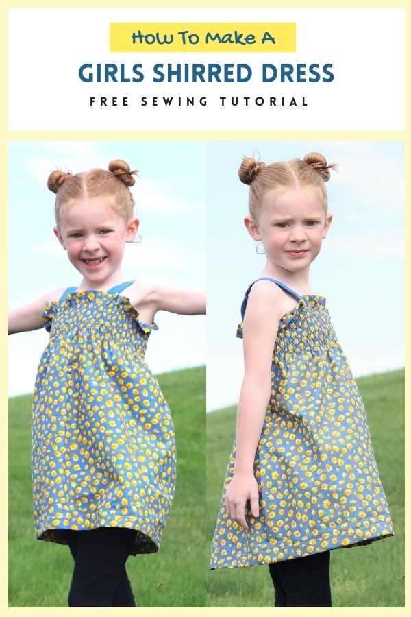 How To Make A Girls Shirred Dress - FREE sewing tutorial