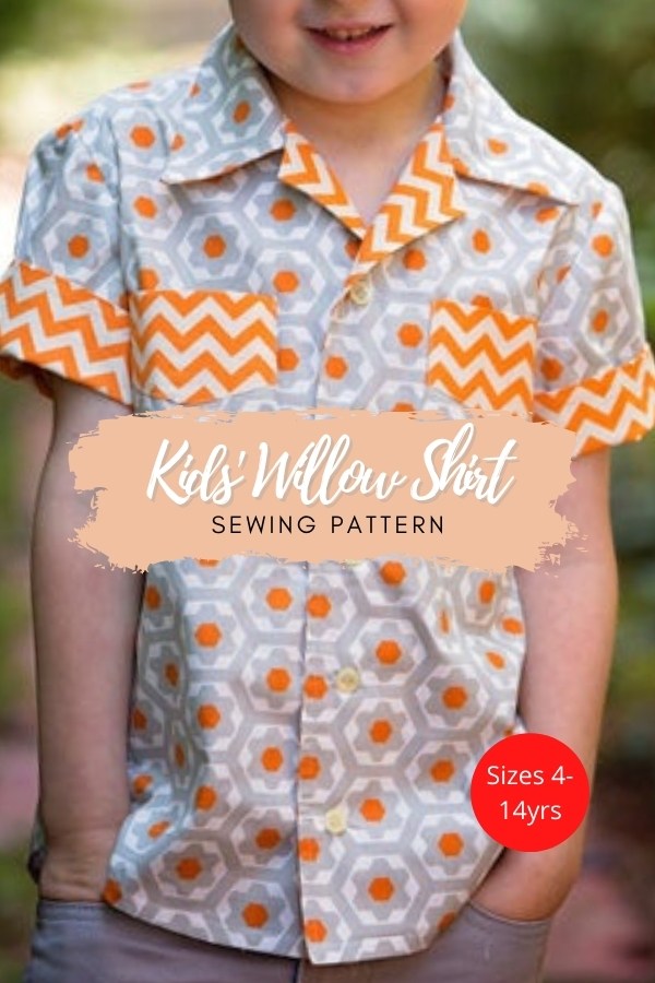 Kids' Willow Shirt sewing pattern (Sizes 4-14yrs)