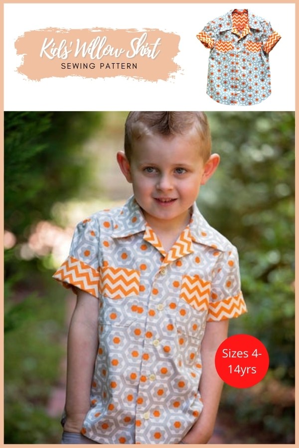 Kids' Willow Shirt sewing pattern (Sizes 4-14yrs)