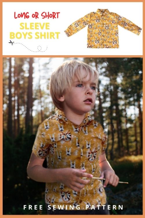 Long or Short Sleeve Boys Shirt FREE sewing pattern (6mths-2T) - Sew ...