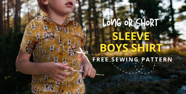 Long or Short Sleeve Boys Shirt FREE sewing pattern (6mths-2T)