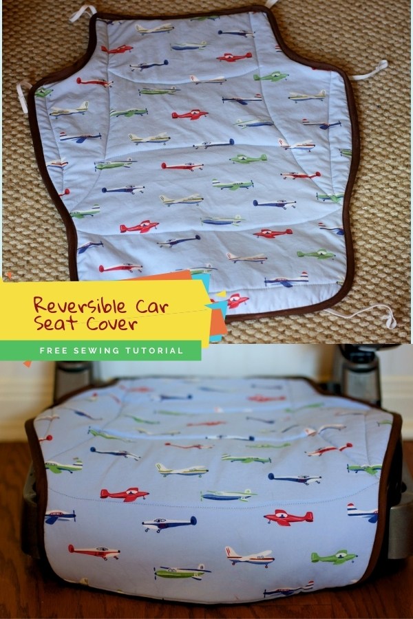 Reversible Car Seat Cover FREE sewing tutorial