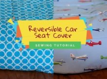 Reversible Car Seat Cover FREE sewing tutorial