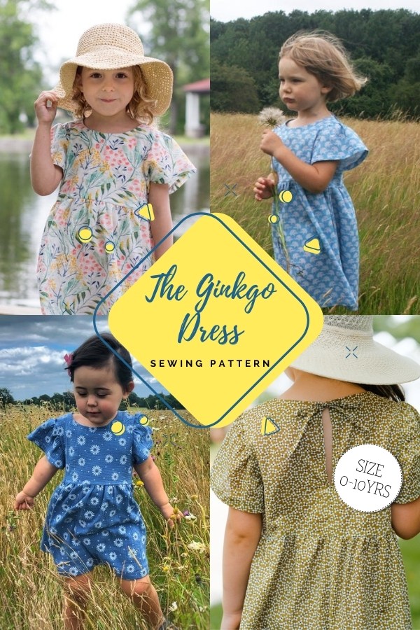 The Ginkgo Dress sewing pattern (0-10yrs)