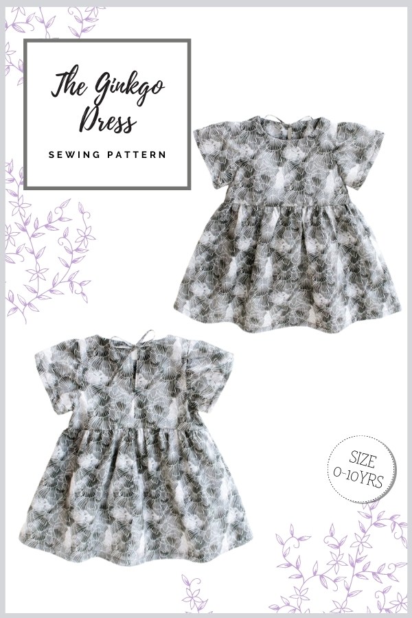 The Ginkgo Dress sewing pattern (0-10yrs)