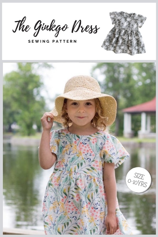 The Ginkgo Dress sewing pattern (0-10yrs)