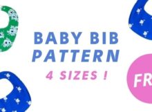 Baby Bib FREE sewing pattern (4 sizes)