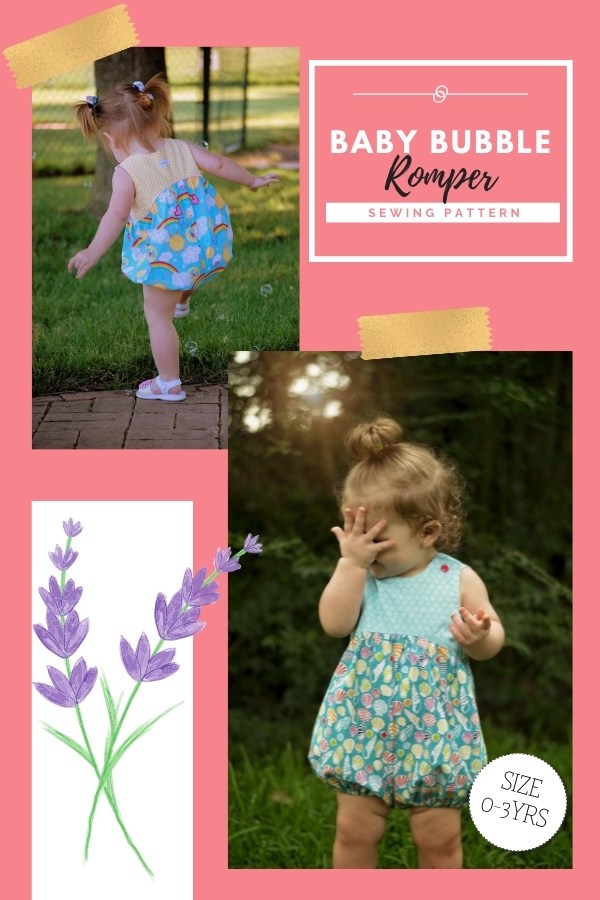 Baby Bubble Romper sewing pattern (0-3 years)