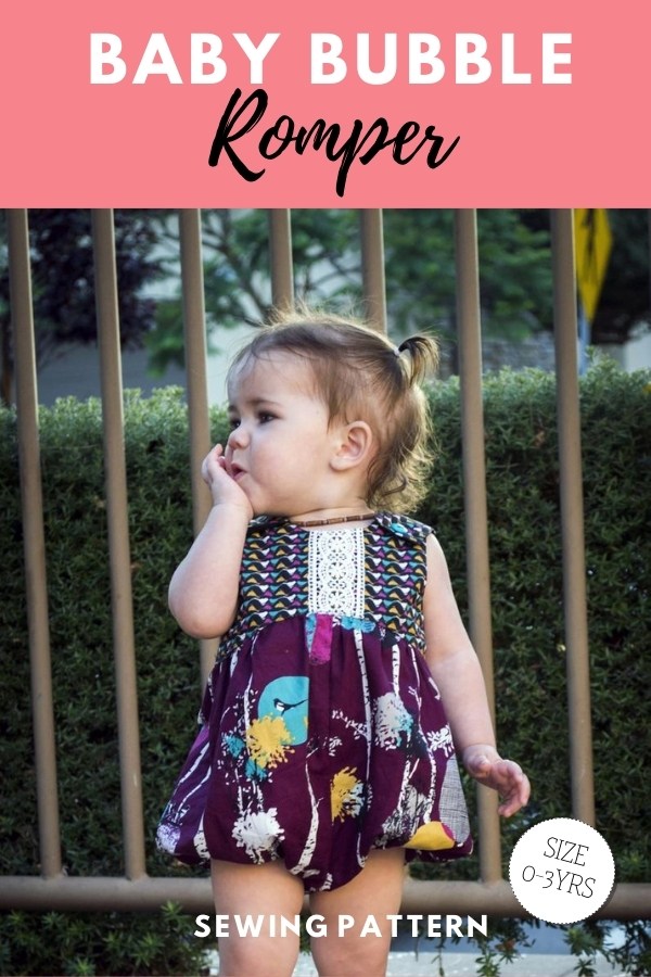 Baby Bubble Romper sewing pattern (0-3 years)