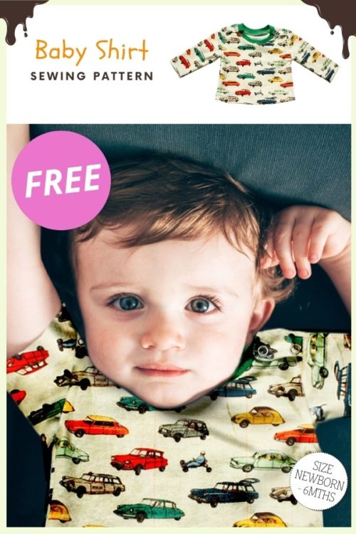 Baby Shirt FREE sewing pattern (Newborn-6mths) - Sew Modern Kids