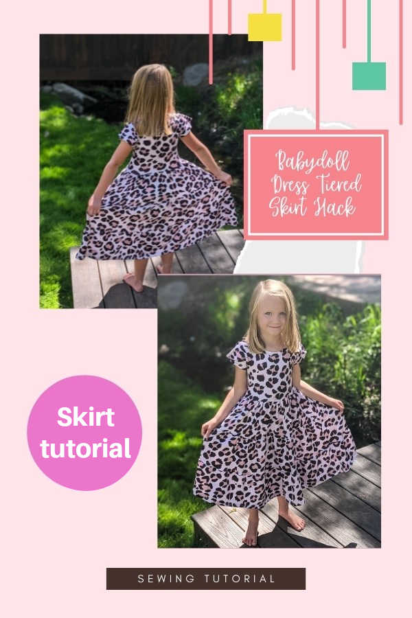 Babydoll Dress Tiered Skirt Hack sewing tutorial