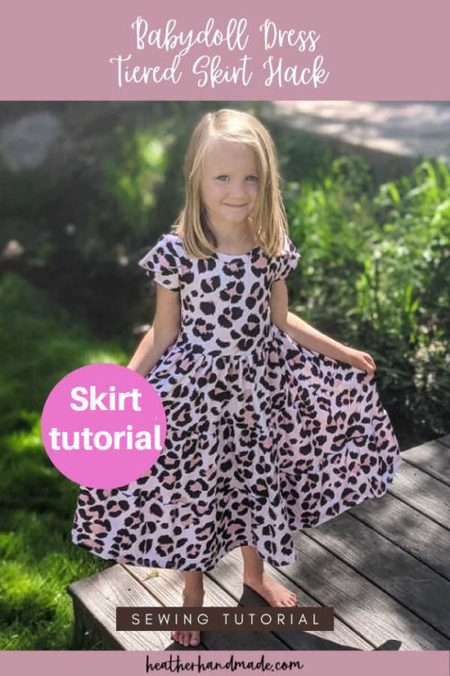 Babydoll Dress Tiered Skirt Hack FREE sewing tutorial - Sew Modern Kids