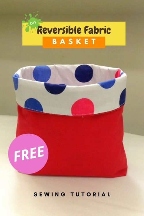 DIY Reversible Fabric Baskets FREE sewing tutorial - Sew Modern Kids