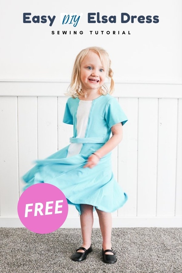 Easy DIY Elsa Dress FREE sewing tutorial
