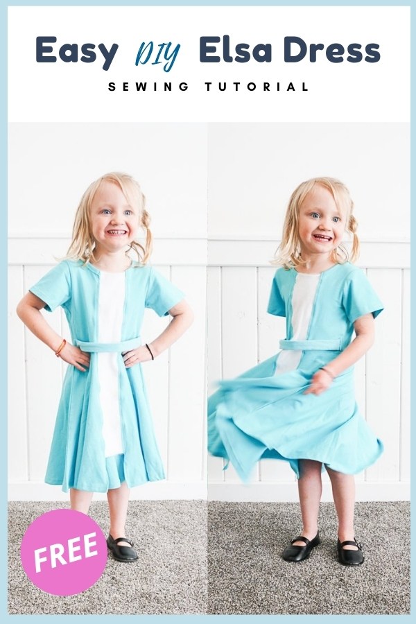 Easy DIY Elsa Dress FREE sewing tutorial