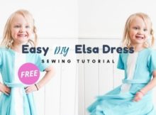 Easy DIY Elsa Dress FREE sewing tutorial