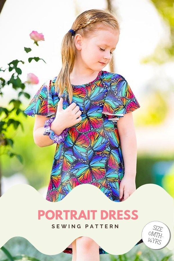 Portrait Dress sewing pattern (sizes 0-14)