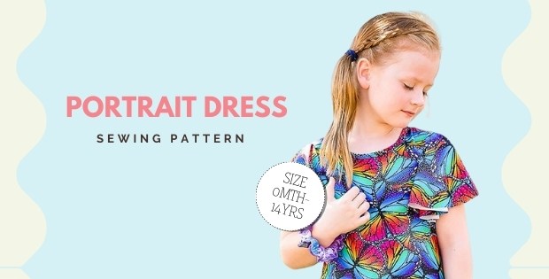 Portrait Dress sewing pattern (sizes 0-14)