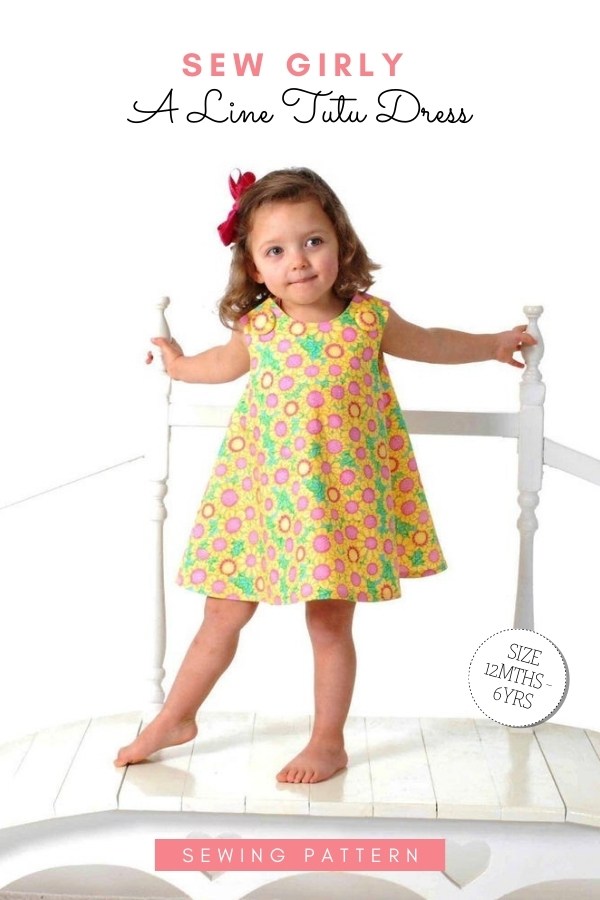 Sew Girly A-Line Tutu Dress sewing pattern (12mths-6yrs)