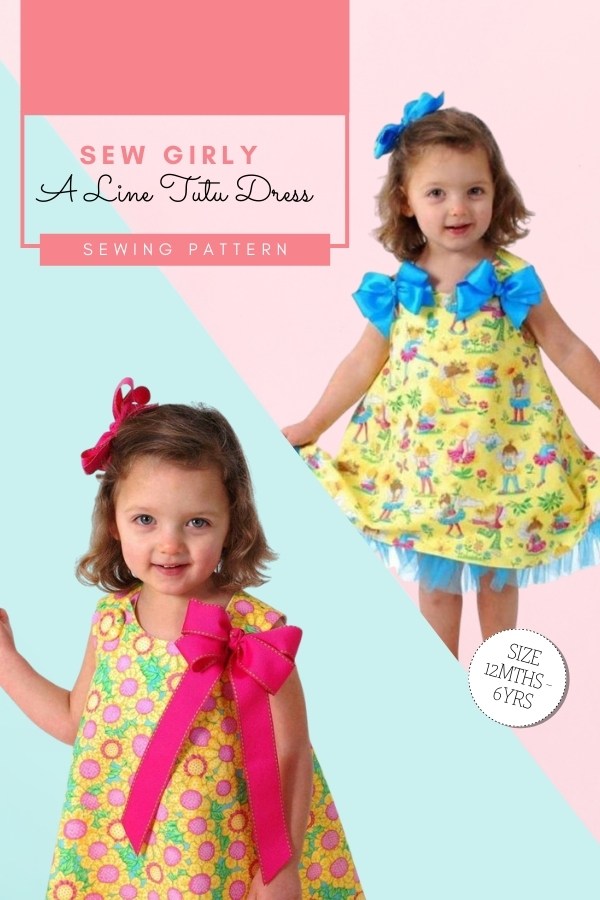 Sew Girly A-Line Tutu Dress sewing pattern (12mths-6yrs)