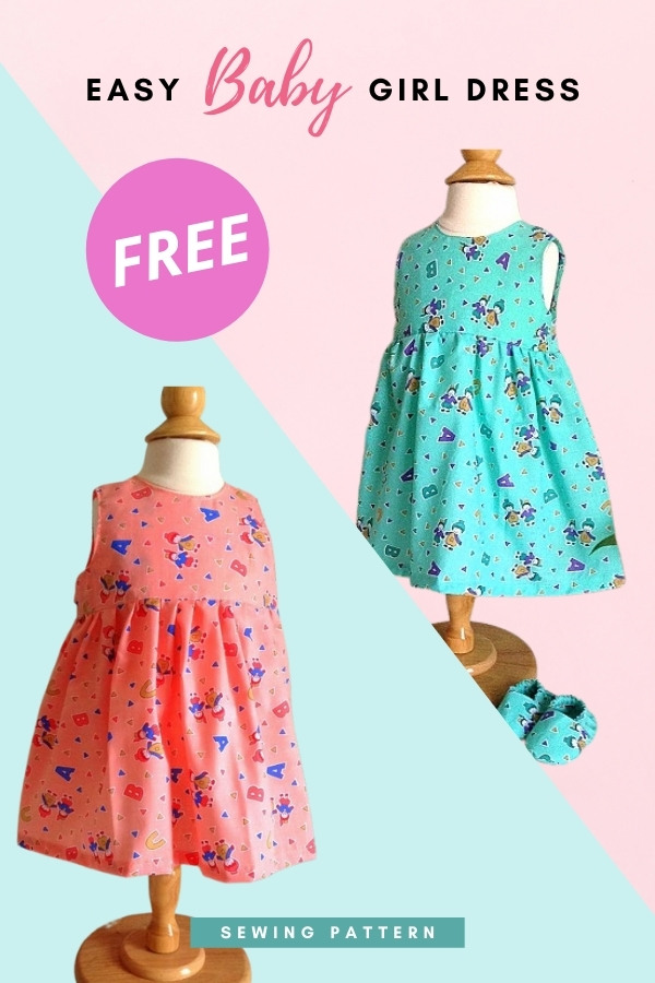 Easy Baby Girl Dress FREE sewing pattern