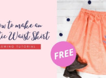 How to make an Elastic Waist Skirt FREE sewing tutorial