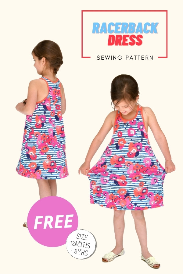 Racerback Dress FREE sewing pattern (12mths-8yrs)