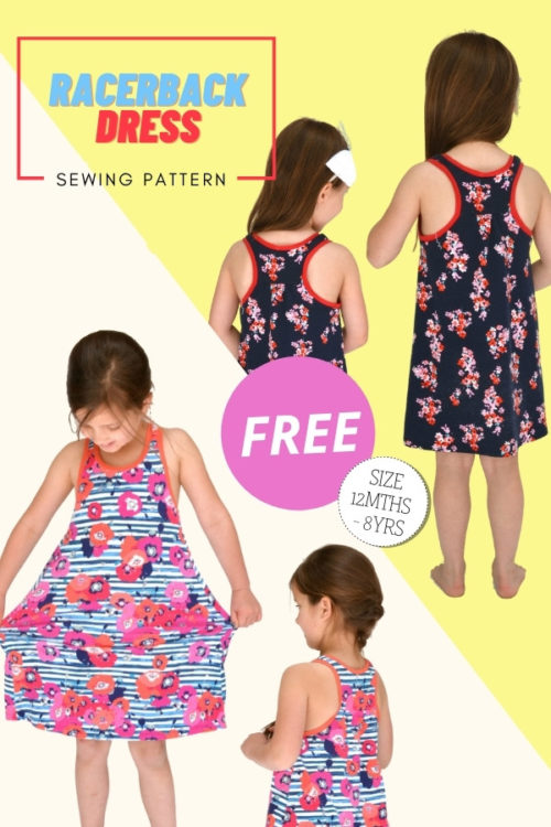 Racerback Dress FREE sewing pattern (12mths8yrs) Sew Modern Kids