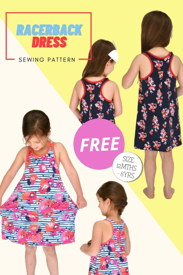 Racerback Dress FREE sewing pattern (12mths-8yrs)