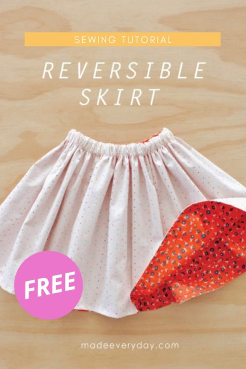 Reversible Skirt FREE sewing tutorial - Sew Modern Kids