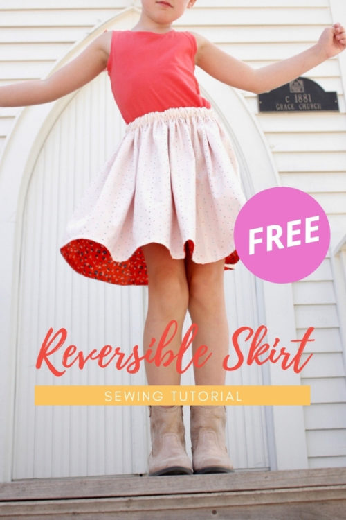 Reversible Skirt FREE sewing tutorial - Sew Modern Kids