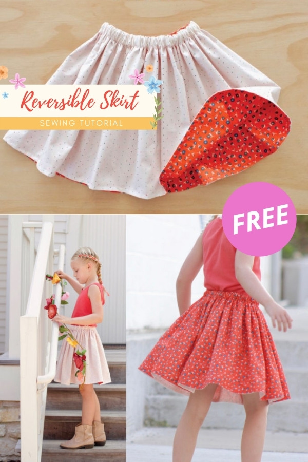 Reversible Skirt FREE sewing tutorial Sew Modern Kids