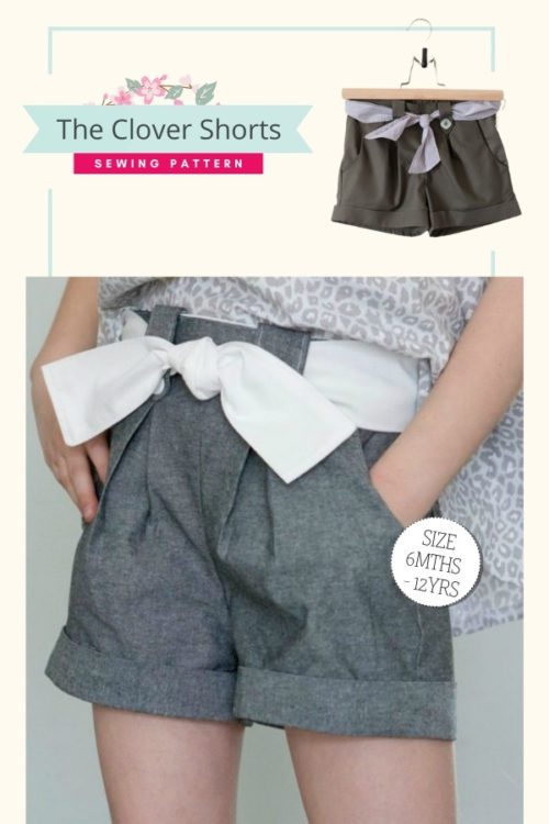 The Clover Shorts sewing pattern (6mths-12yrs) - Sew Modern Kids