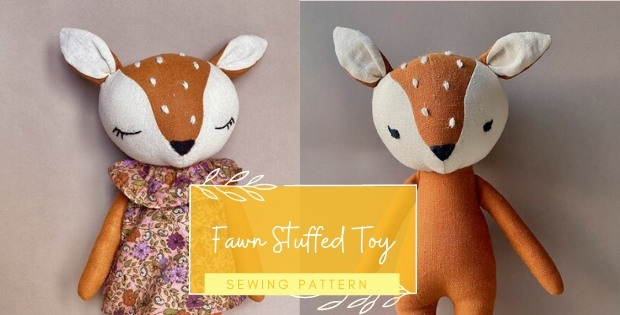 Fawn Stuffed Toy sewing pattern - Sew Modern Kids