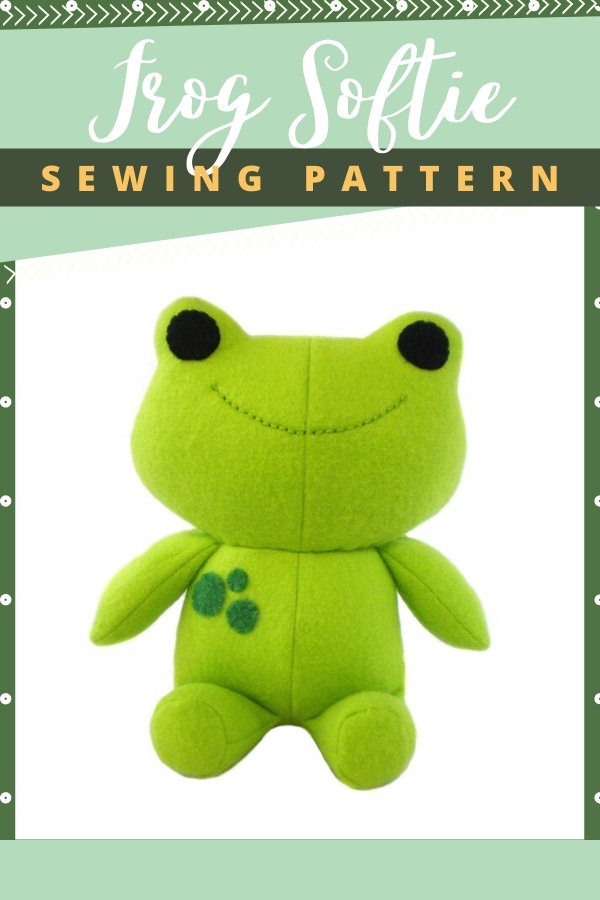 Stuffed frog hot sale pattern