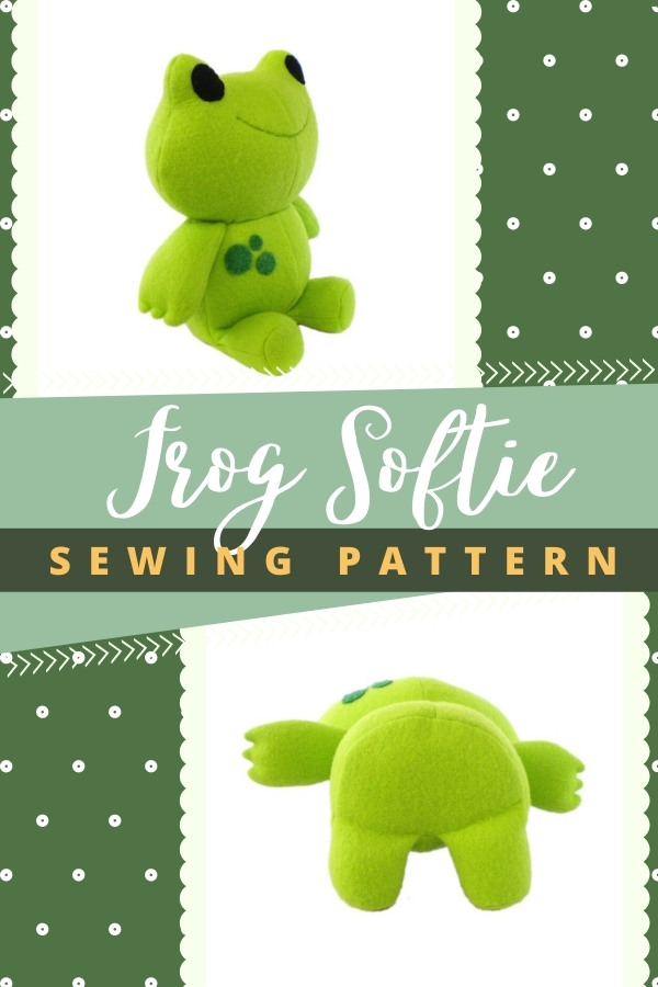 Frog Softie sewing pattern