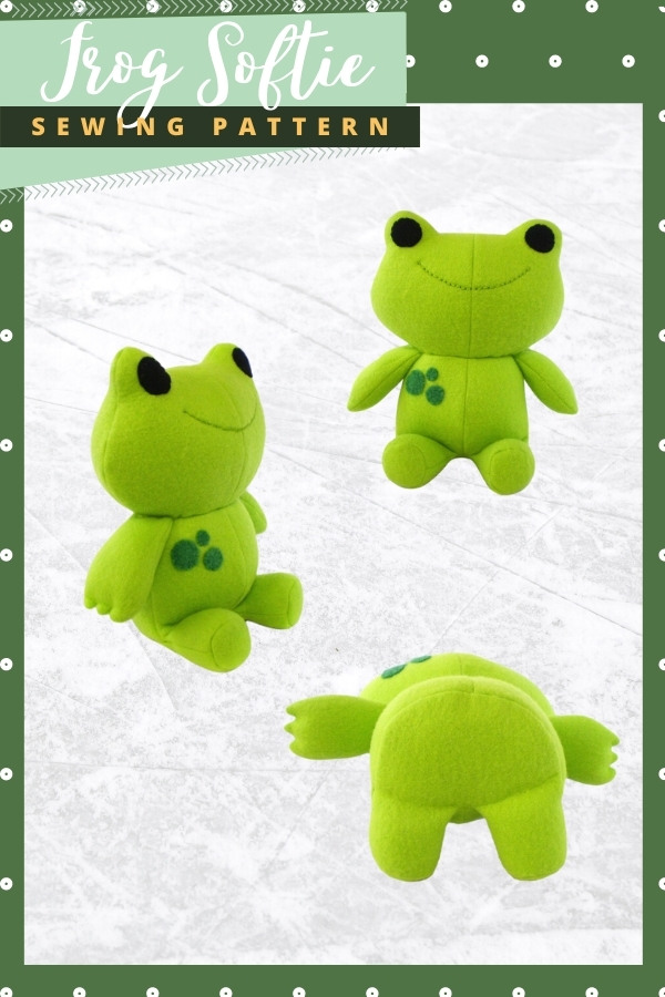 Frog Softie sewing pattern