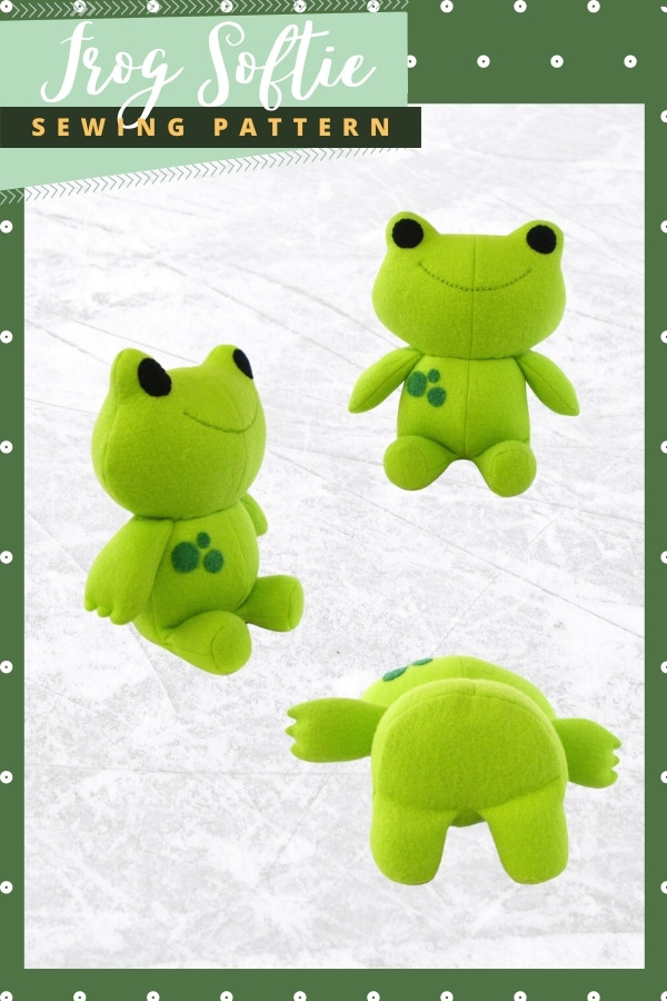 Frog Softie sewing pattern Sew Modern Kids