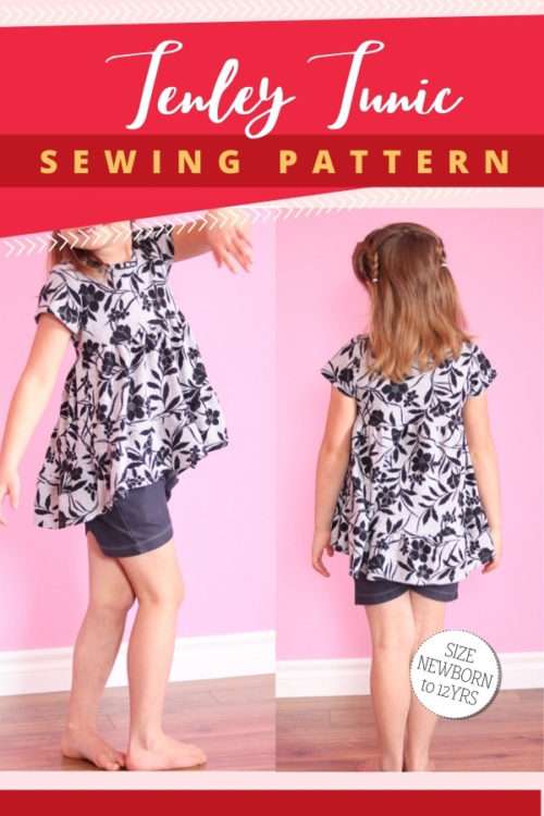 Tenley Tunic sewing pattern (Newborn to 12 years) - Sew Modern Kids
